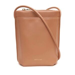 MATT & NAT Mille Vegan Crossbody Bag Purse Recycled Materials Fondant Dusty Pink